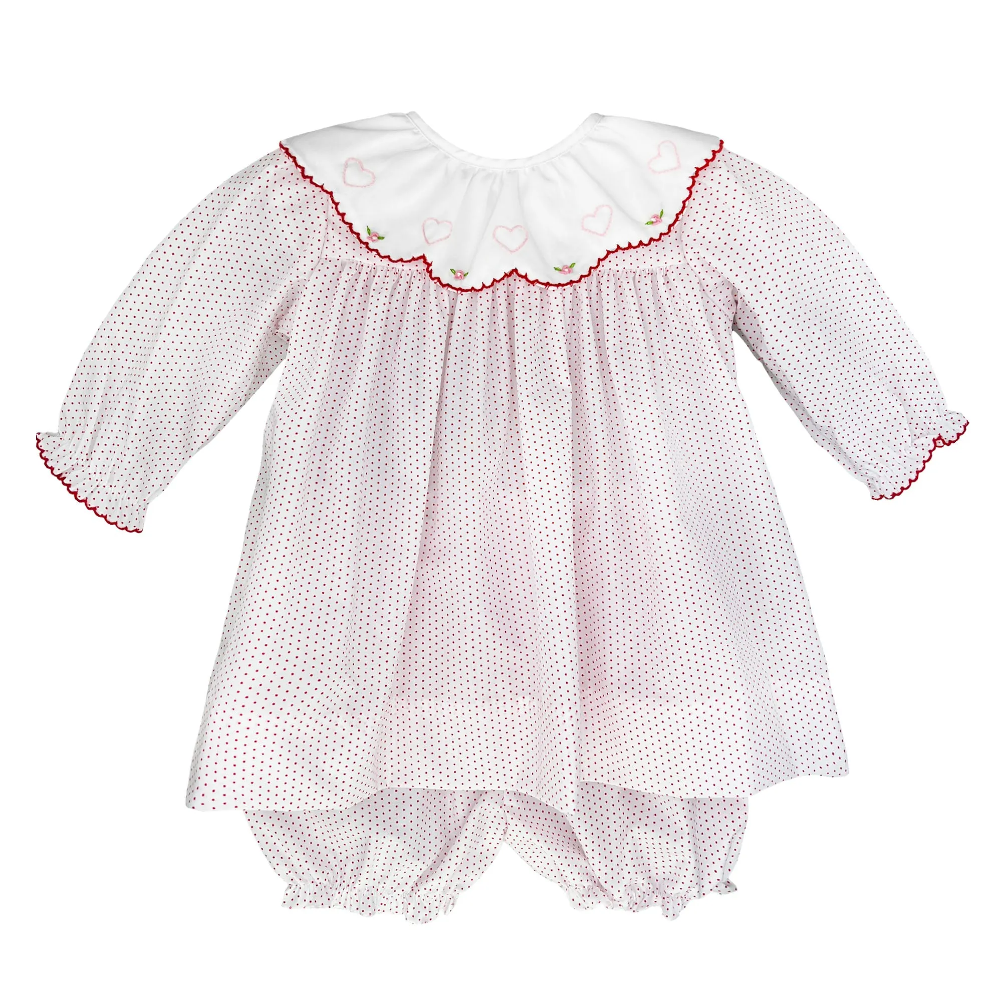 2 Piece Girls Heart Dress & Diaper Cover