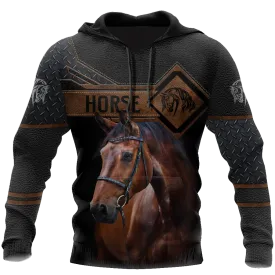 3D All Over Print Horse On Black Hoodie For Him Her Horse Lover Gifts Horse Present