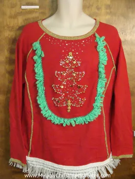 Bling Xmas Tree Ugly Christmas Sweater