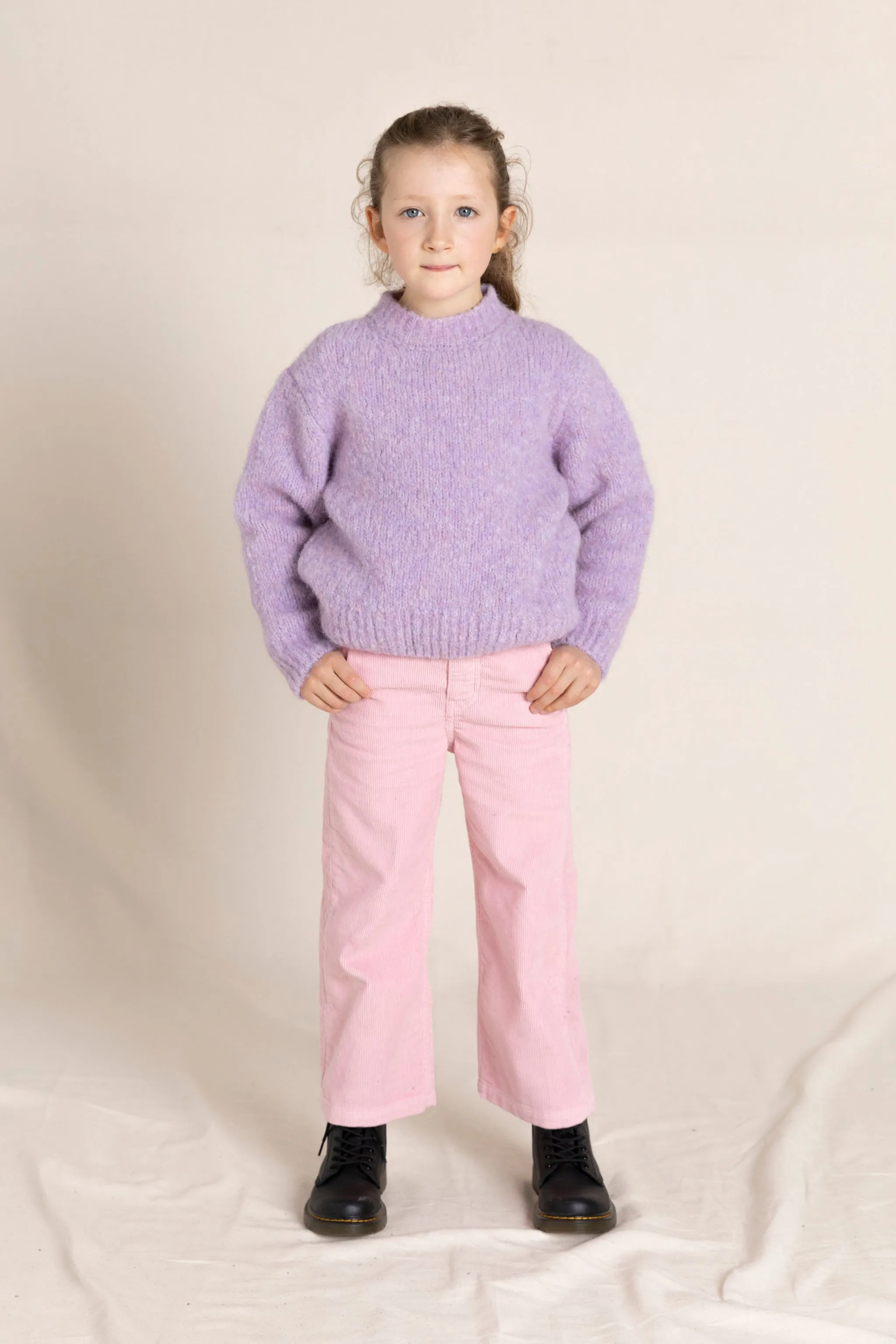 CHARLIE Candy Pink Cord - Loose Fit Cropped Pants