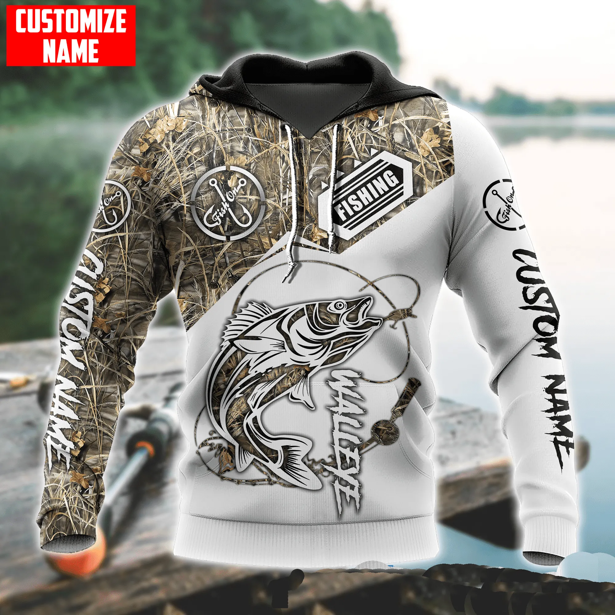 Custom Name Walleye Fishing Shirts For Men And Women, Personalized Fishing Hoodie Shirt
