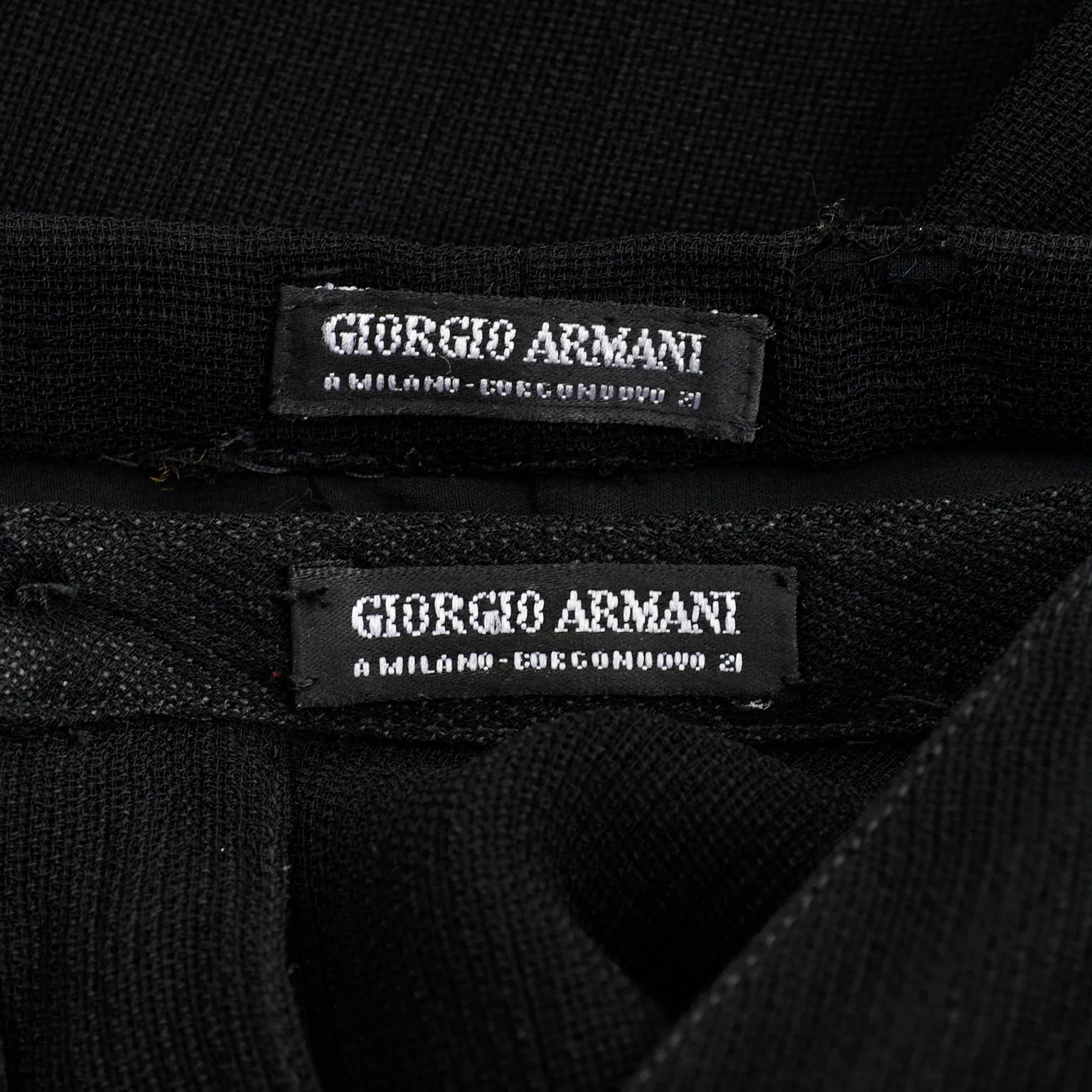 Giorgio Armani Black Sheer Crepe Evening Pants Tunic Ensemble