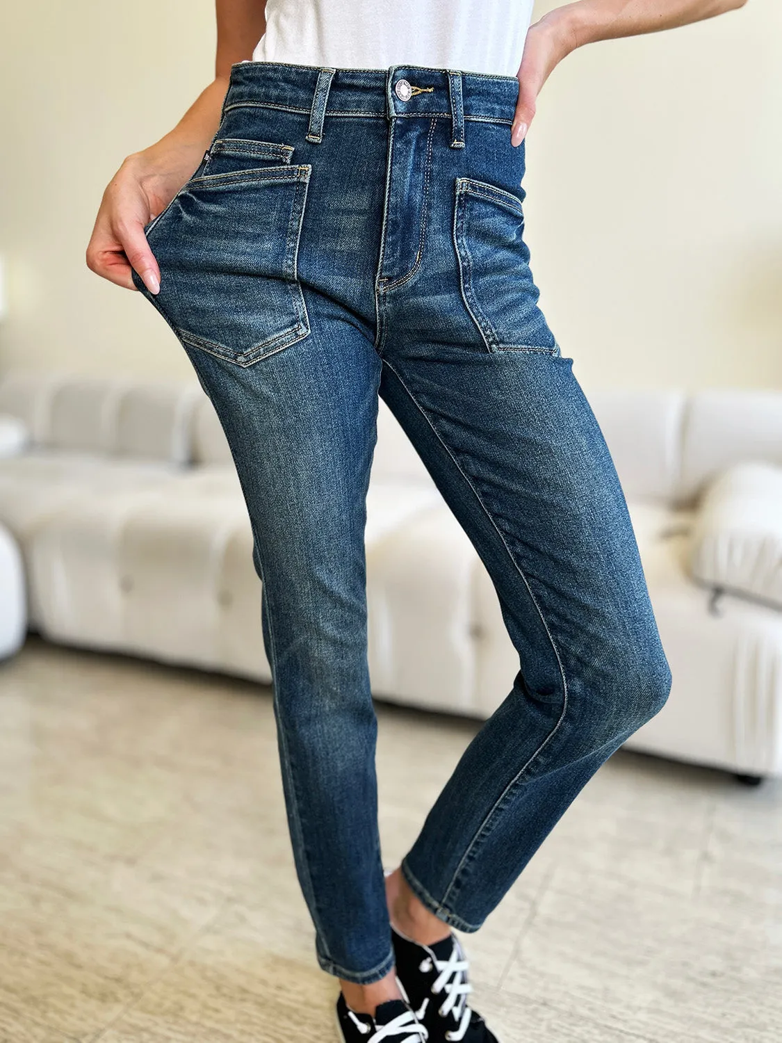 Judy Blue* Pocket Full Of Shunshine Skinny Jeans