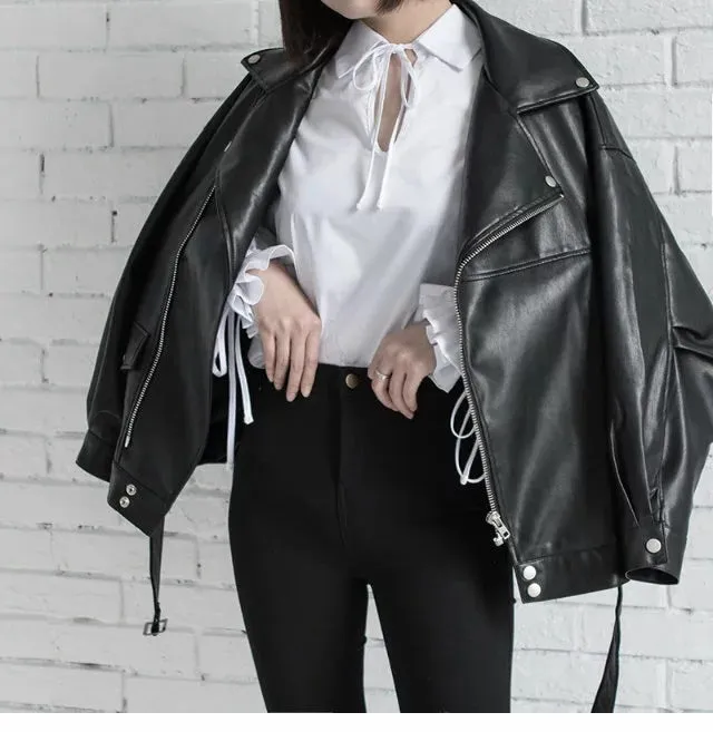 Leather Jacket For Women Motorcycle Jacket