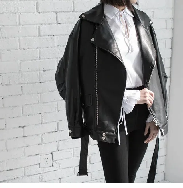 Leather Jacket For Women Motorcycle Jacket