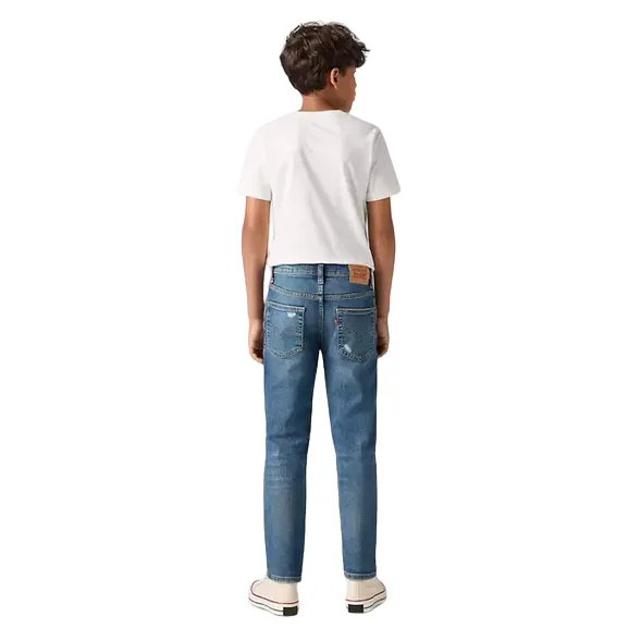 Levi's Kids pantalone jeans da ragazzi 512 Slim Taper E6728 MD5 blu medio