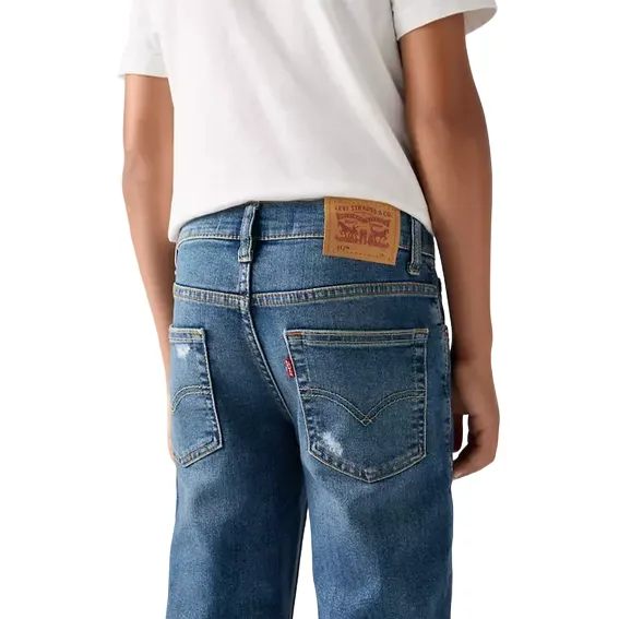 Levi's Kids pantalone jeans da ragazzi 512 Slim Taper E6728 MD5 blu medio