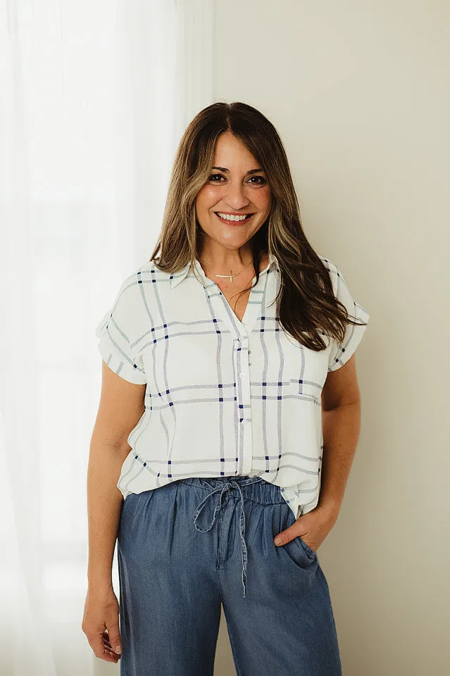 Lightweight Plaid Button Down