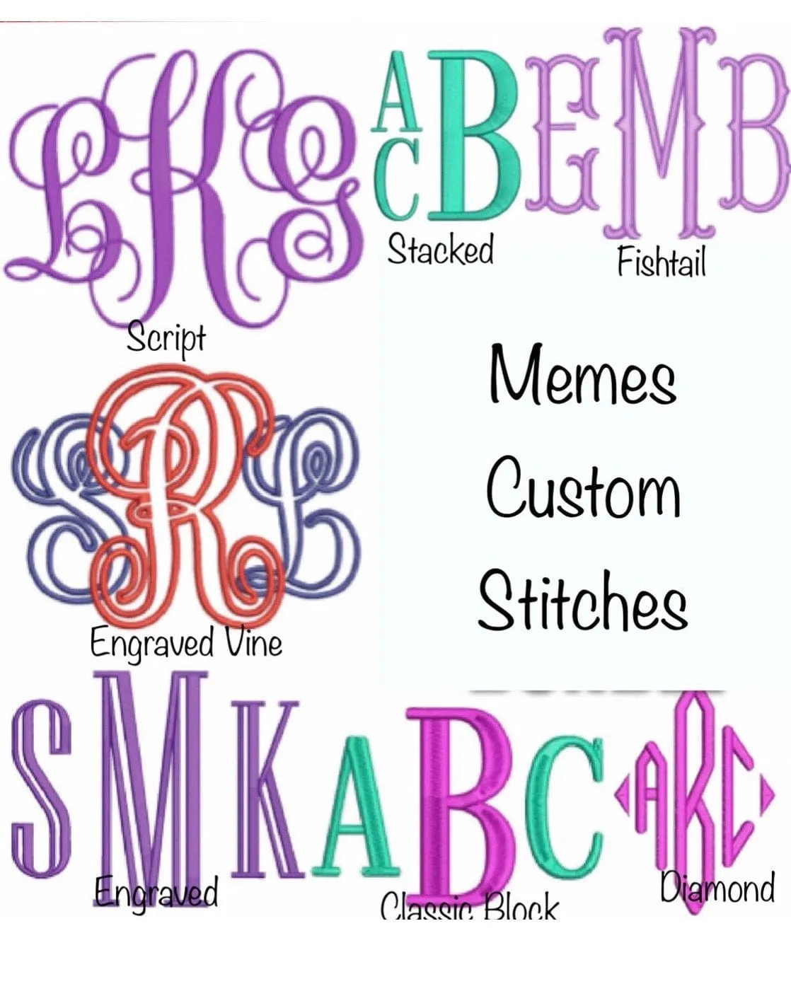 Monogram Adult Unisex Short Sleeve T Shirt