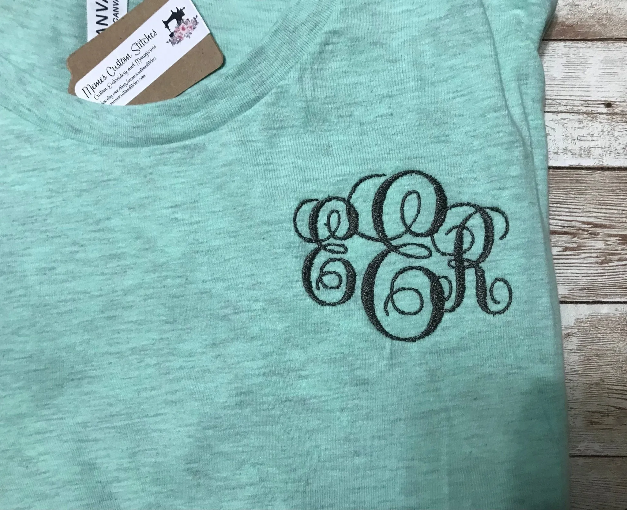 Monogram Adult Unisex Short Sleeve T Shirt