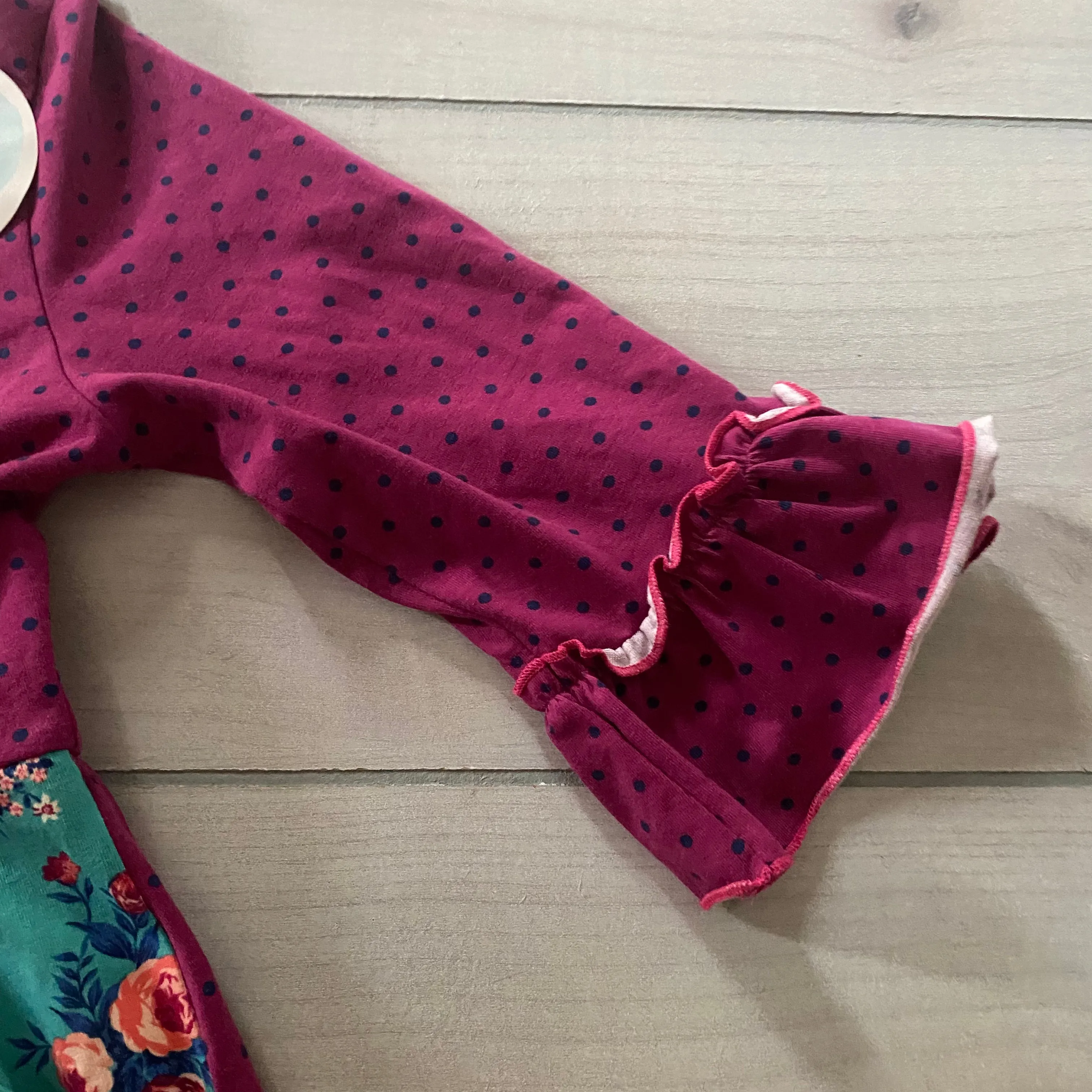 NEW Wildflowers Berry Polka Dot Pocket Dress
