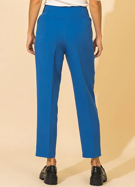Pleated High Waist tapered Ankle Pants