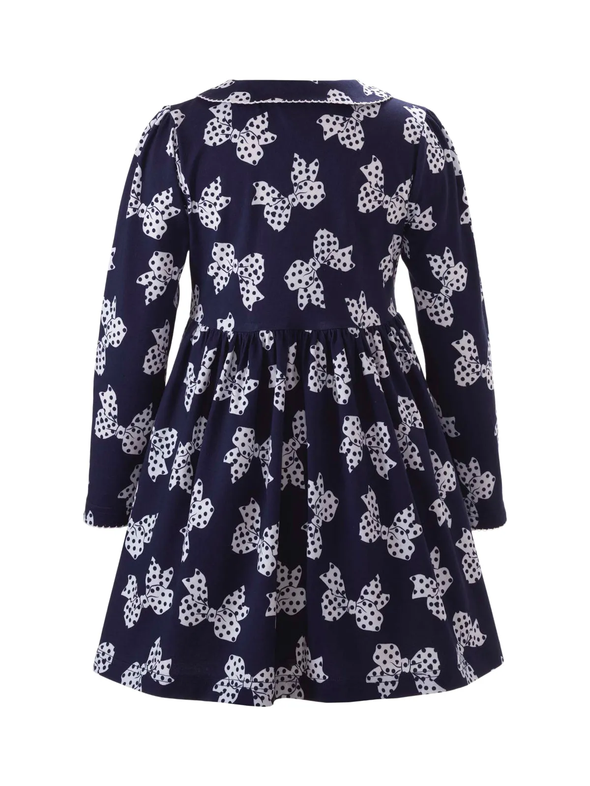 Polka Dot Bow Jersey Dress