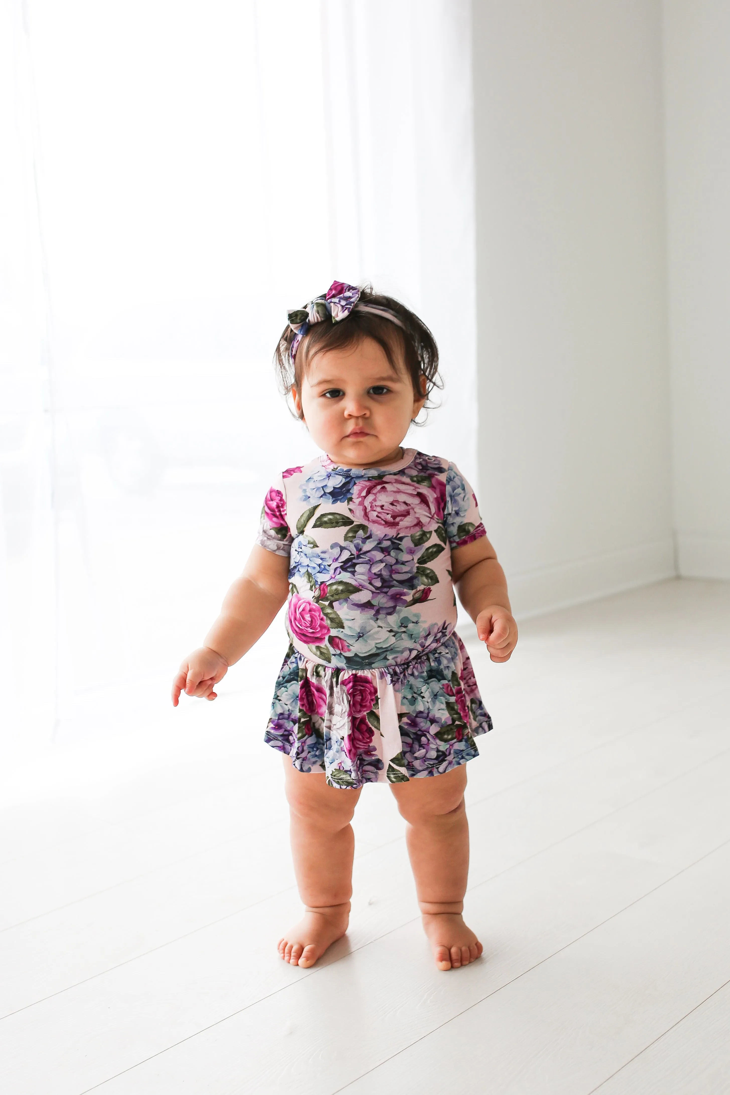 Posh Peanut Monroe S/S Twirl Skirt Bodysuit