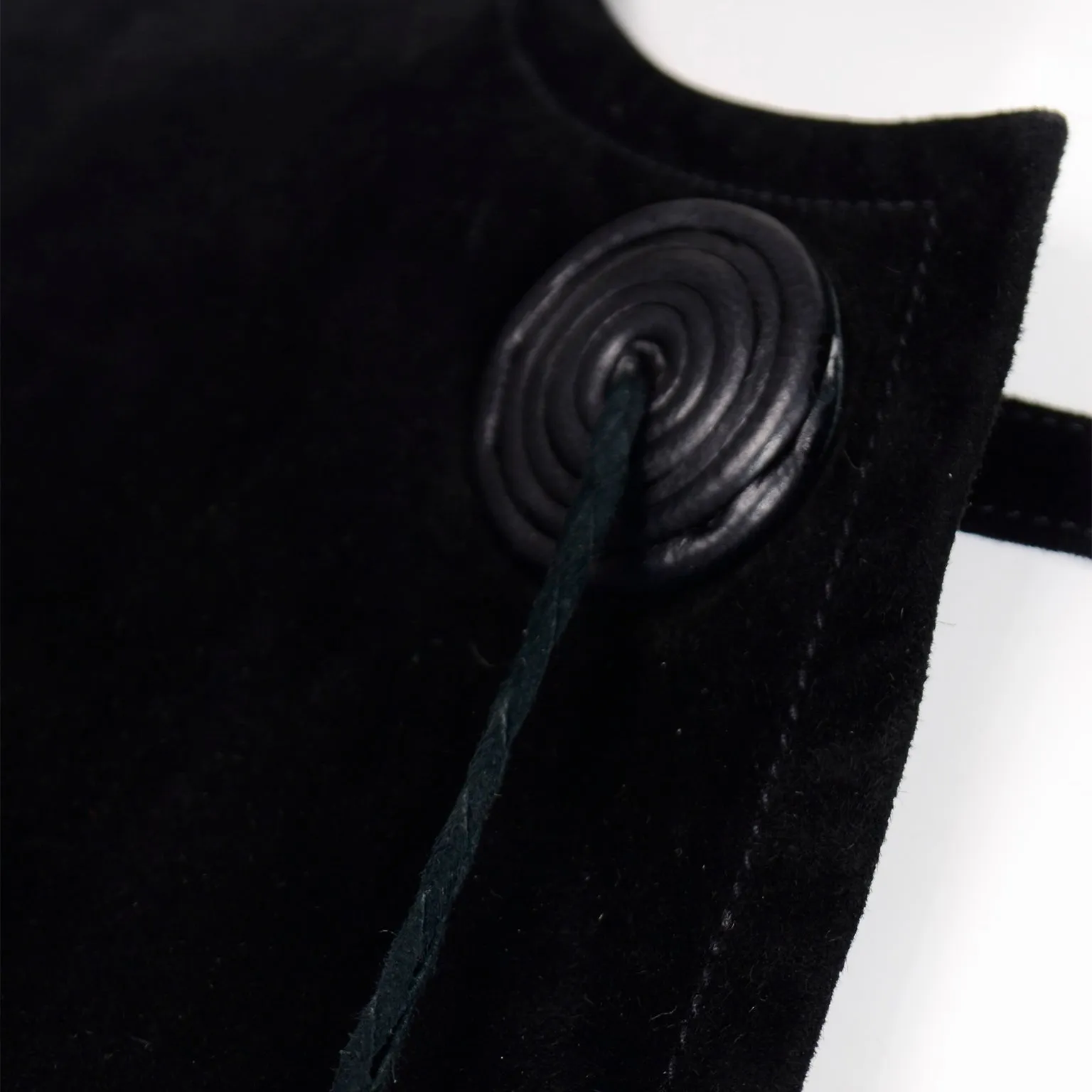 RESERVED // 1970s Gucci Black Suede Pants & Jacket Suit