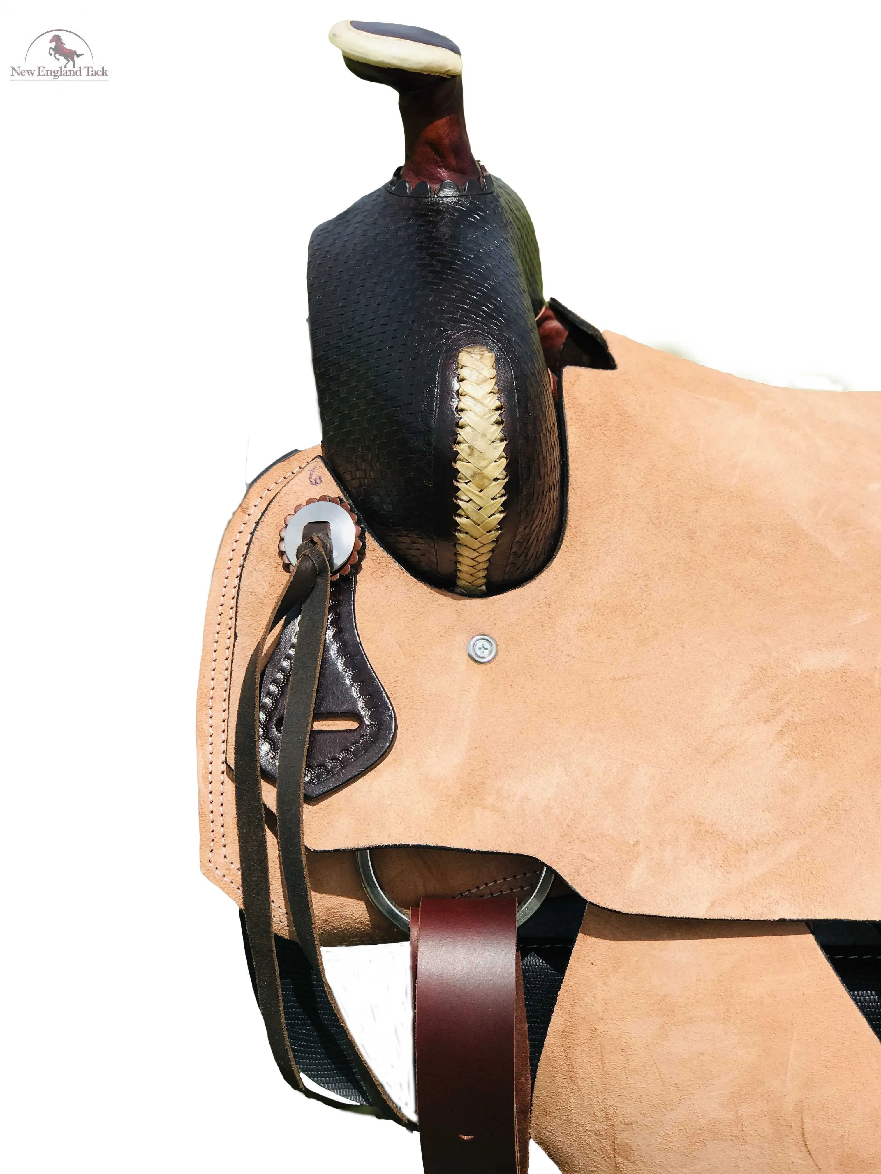 Resistance Western Roughout All Around Saddle With Basket Weave Tooling