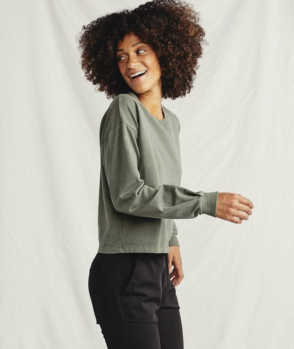 Tate Sweatshirt in Dusty Olive