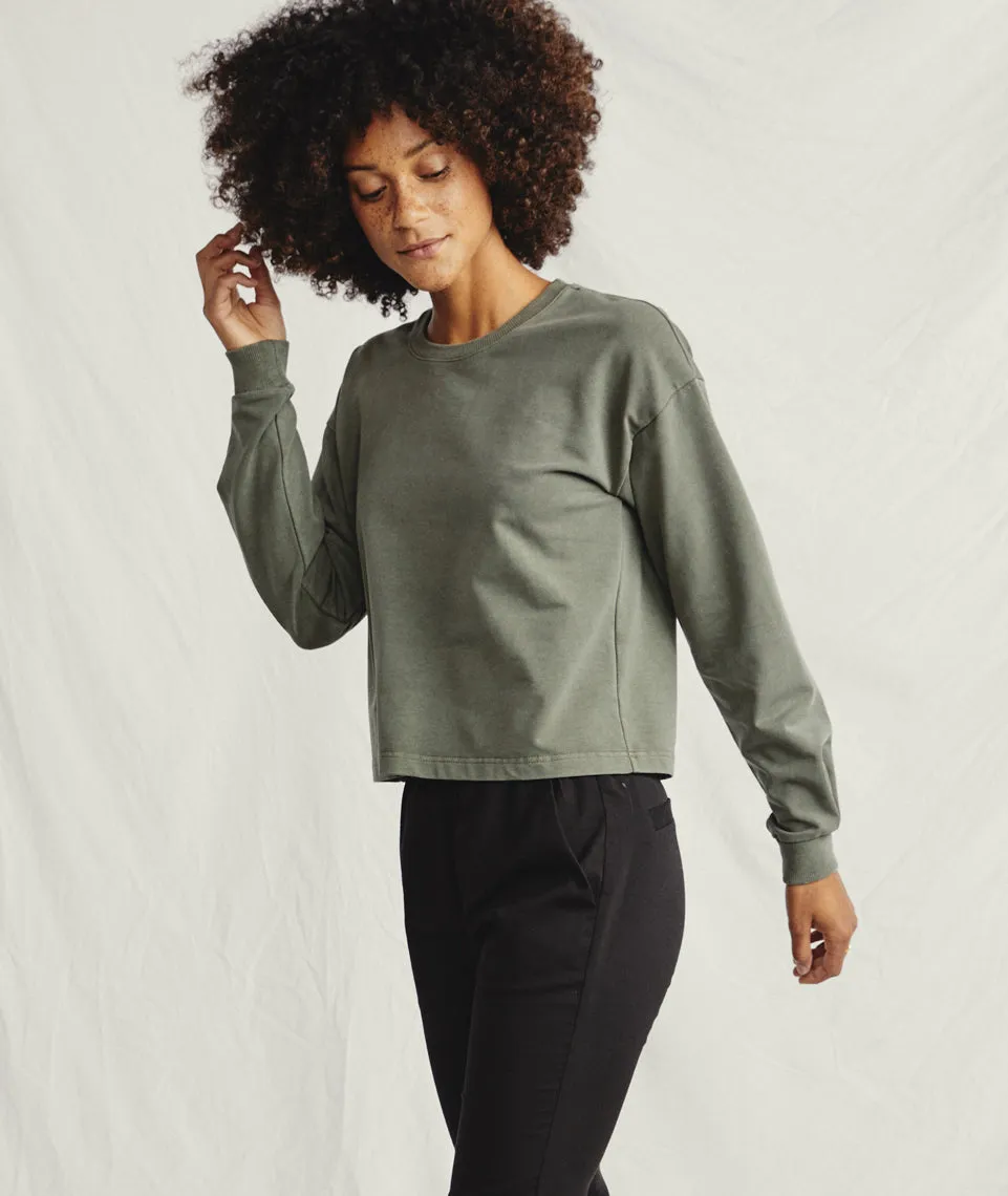 Tate Sweatshirt in Dusty Olive