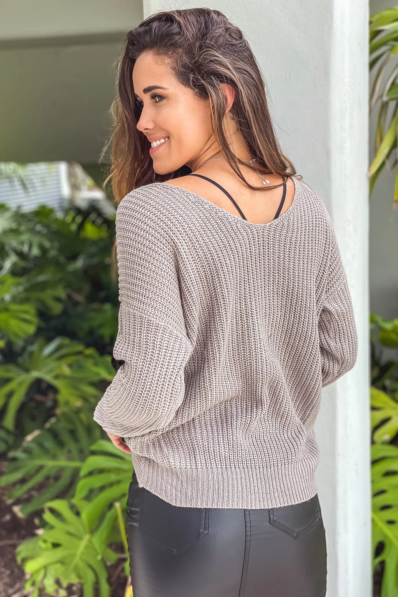 Truffle Sweater With Knot