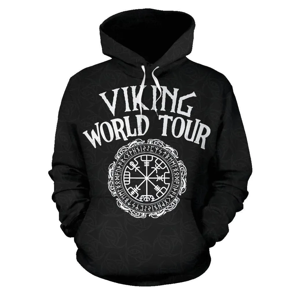Viking World Tour Hoodie, 3D All Over Print Viking Hoodies Men Women